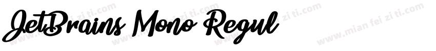 JetBrains Mono Regul字体转换
